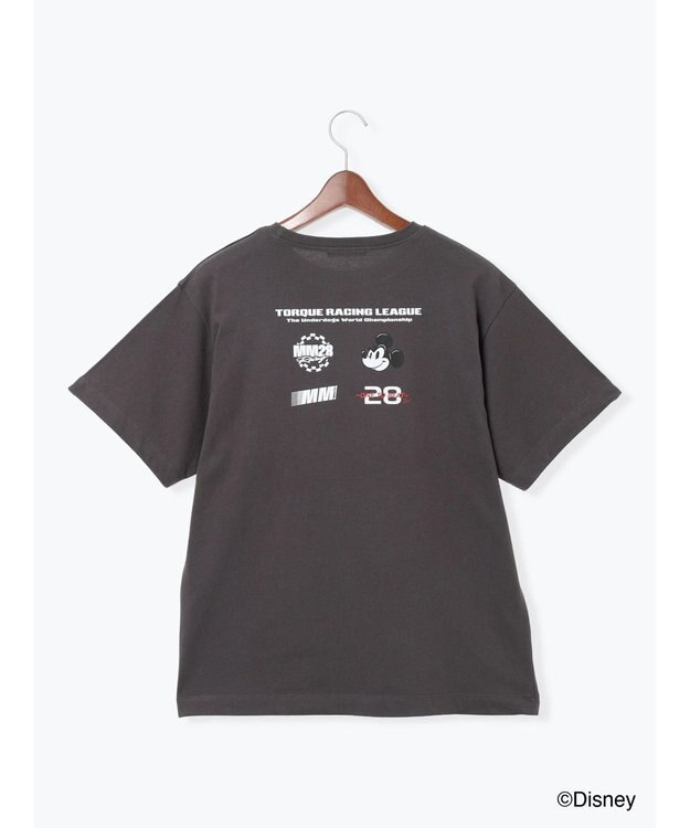 Te chichi 【Disney】MICKEY/ロゴプリントTシャツ チャコールグレー
