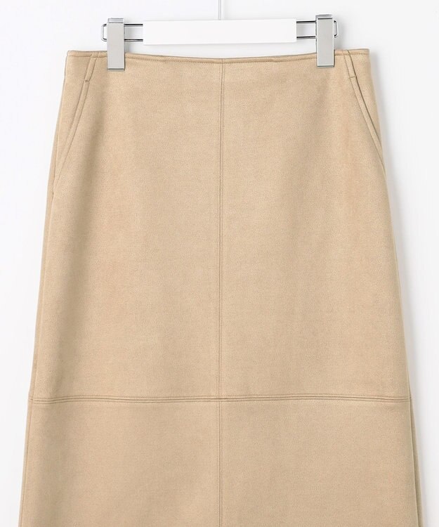 J.PRESS LADIES S スエードダンボール スカート ベージュ系