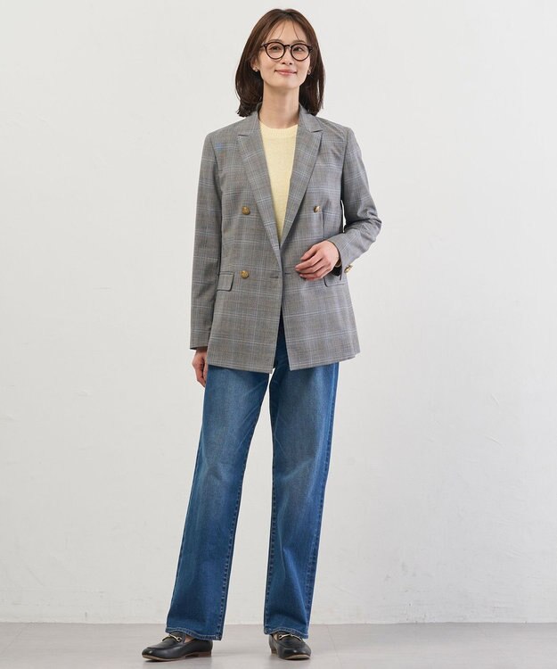 J.PRESS LADIES L Reeves Shine クルーネック ニット イエロー系