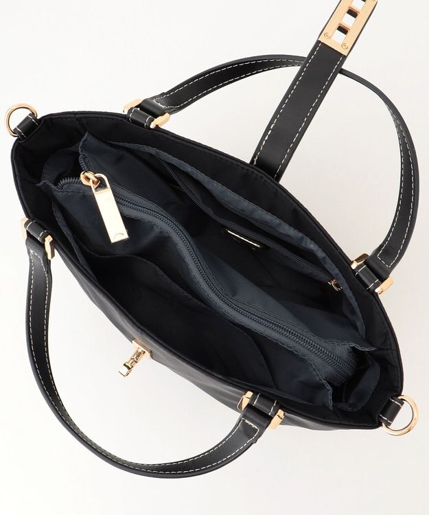 LA BAGAGERIE ひねり金具付きエレガンストート　SSサイズ ブラック