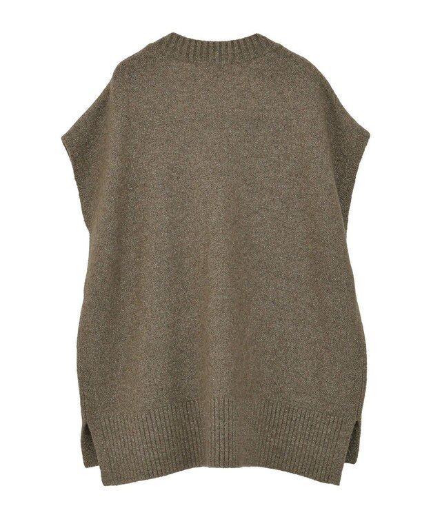 AMERICAN HOLIC ラメ入りＶネックニットベスト Mocha