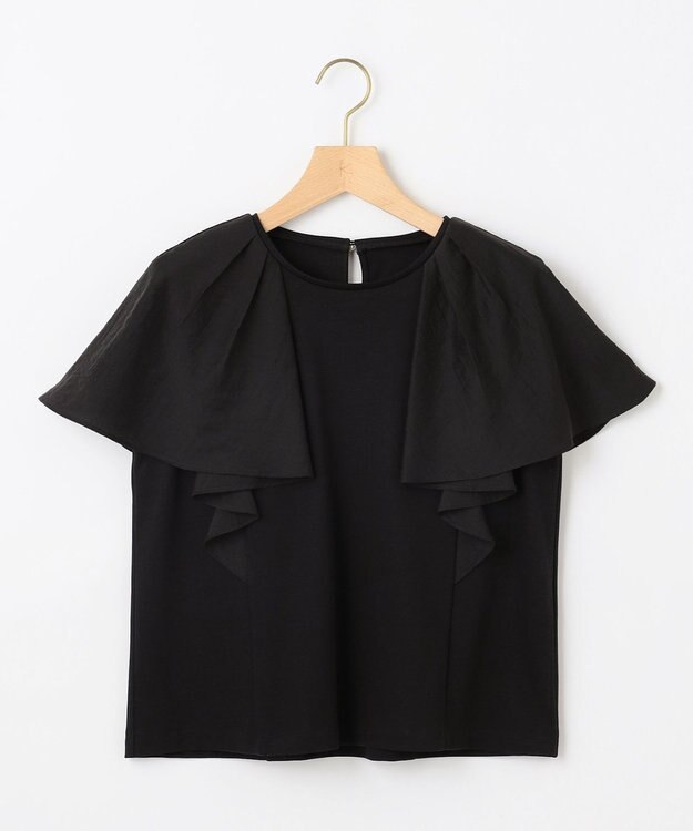 組曲 コットンポンチケープライク ブラウス ブラック系