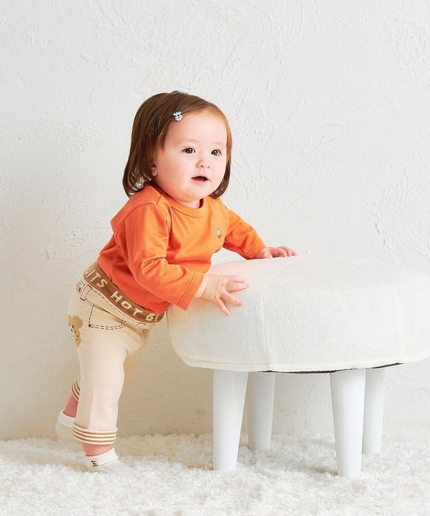 MIKI HOUSE HOT BISCUITS 【70-100cm】 8分丈スパッツ 白