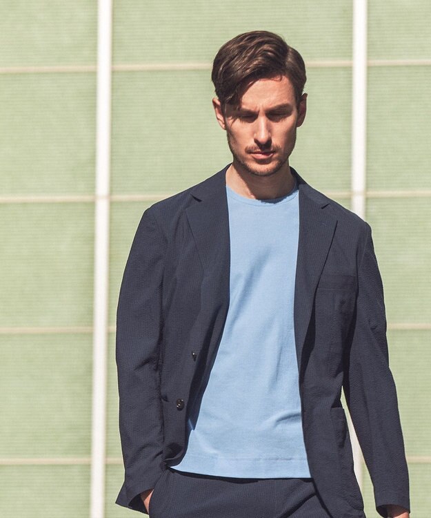 GOTAIRIKU 【AIRY MOVE  / セットアップ対応】DotAir2WAYストレッチサッカー セットアップジャケット ネイビー系