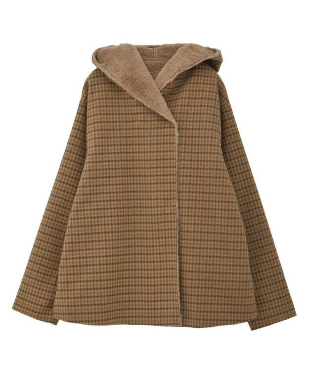Green Parks フーディガウンコート Check