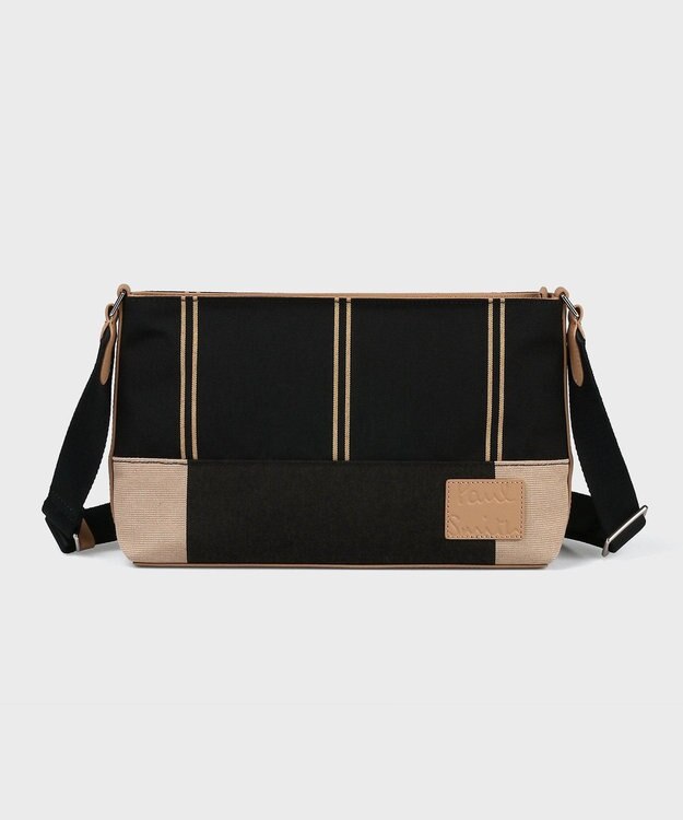 Paul Smith ウーブンストライプ ミニショルダーバッグ ブラック