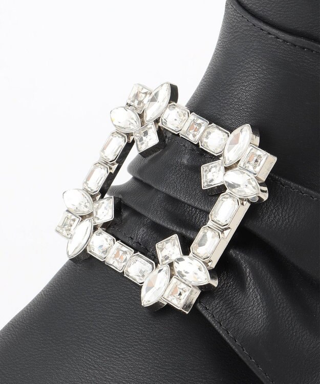 TOCCA 【晴雨兼用】SQUARE BIJOUX RAINBOOTS ブーツ ブラック系