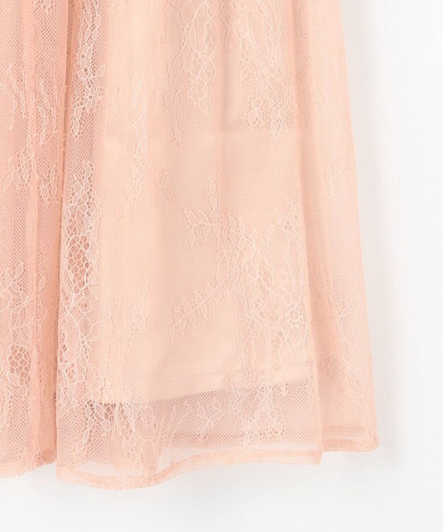 Feroux ニット×ティアードレース スカート アイボリー系