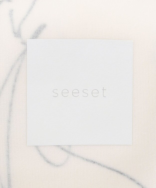 ONWARD CROSSET SELECT 【SEESET】ラインフラワーブラトップ WHITE