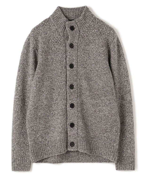 JOSEPH HOMME ツイストメランジ　ニットカーディガン グレー系