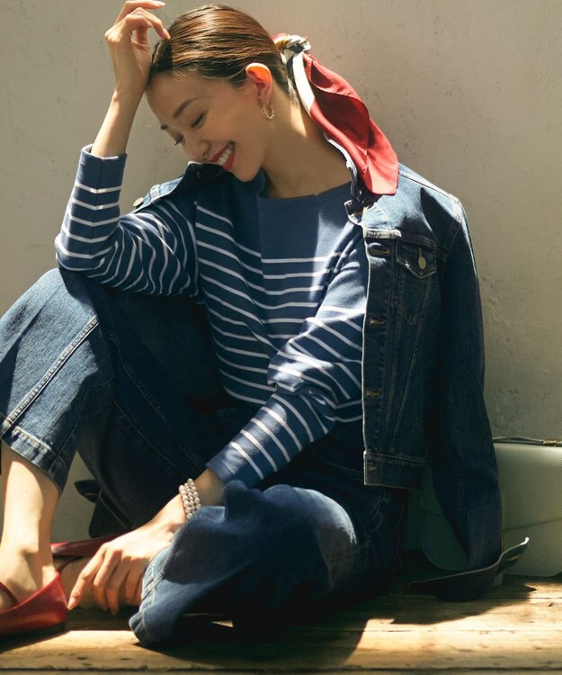 23区 S 【RED CARD TOKYO×23区】デニム ジャケット ミッドブルー