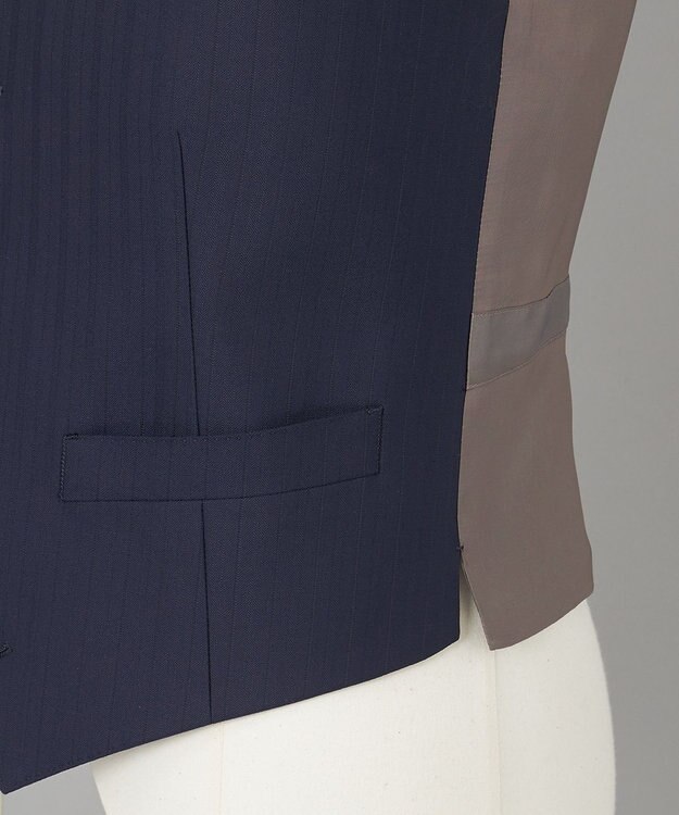 GOTAIRIKU 希少/五大陸限定【御幸毛織】コンパクトヤーン×SUPER120'sWOOL　3ピース（ペーパープレス加工） ネイビー系1