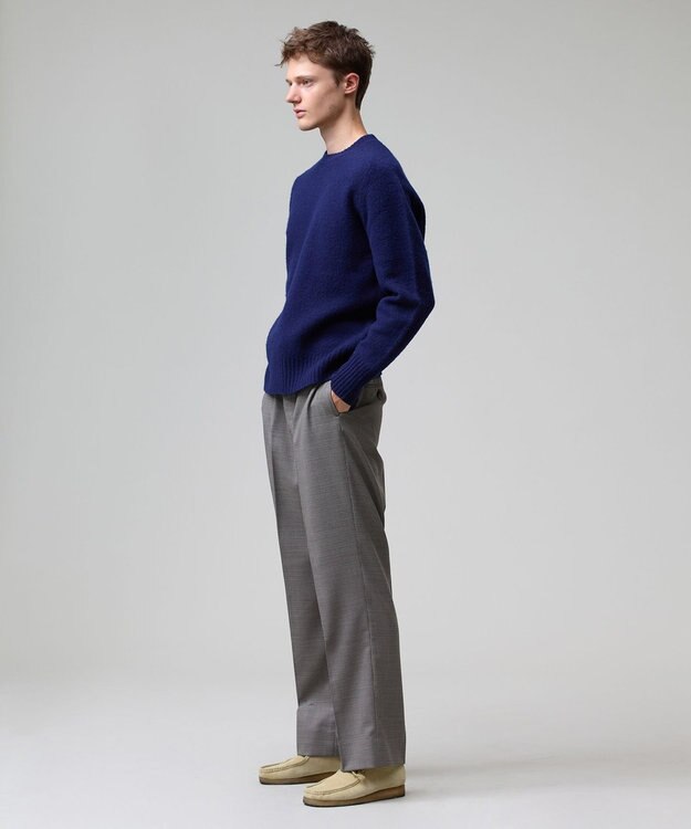 J.PRESS MEN 【J.PRESS ORIGINALS】【UNISEX】Shaggy Saddle Crew Neck Sweater ネイビー系