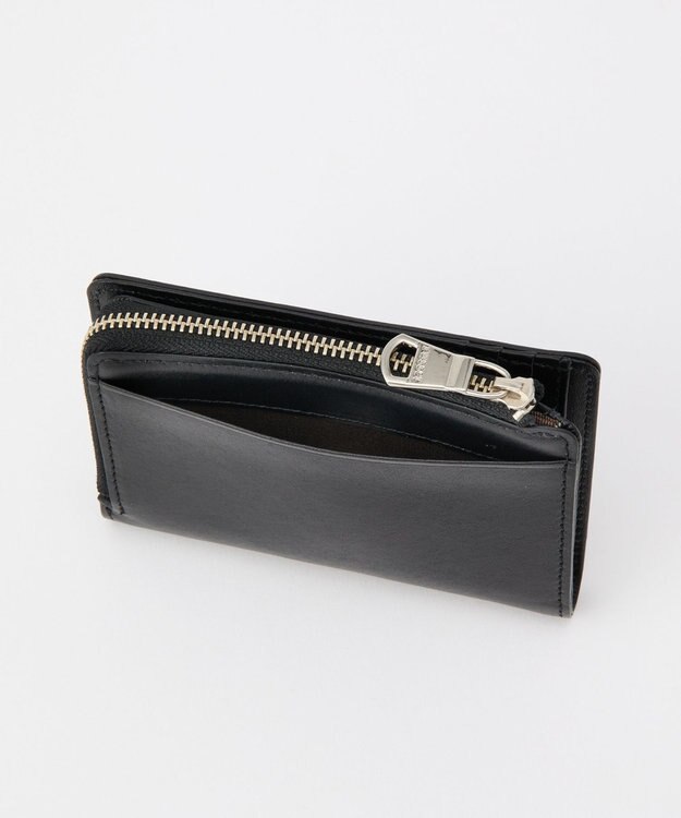 russet ミニモノグラムプレートハーフウォレット(SO-421) Black