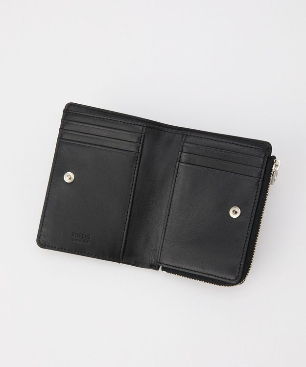 russet ミニモノグラムプレートハーフウォレット(SO-421) Black