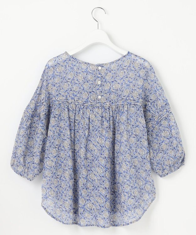 23区 【Indian Factory】コットンボイル ブラウス サックスブルー系5