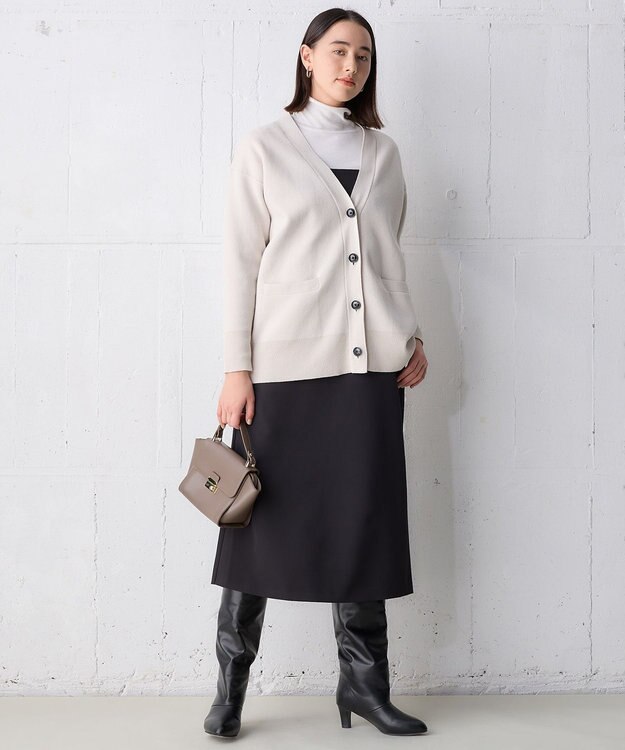 UNFILO Ｉラインキャミワンピース ブラック