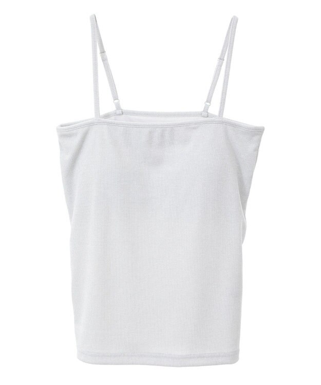 AMERICAN HOLIC カップ付き　ラメリブキャミソール Light Beige