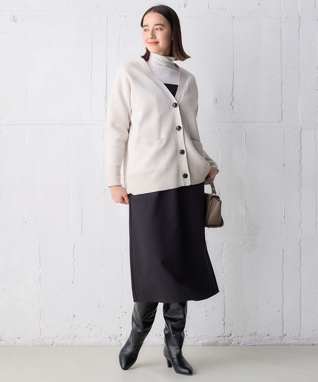 UNFILO Ｉラインキャミワンピース ブラック