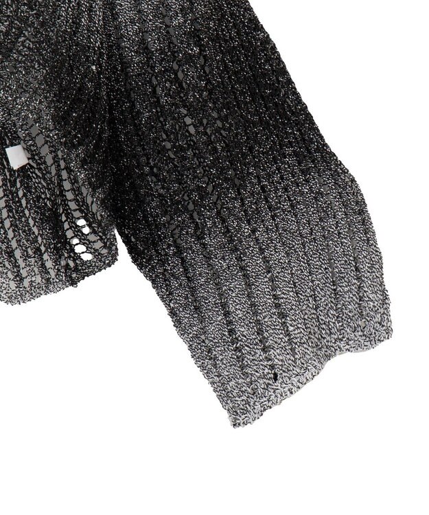 WEGO グラデーションニットプルオーバー ブラック