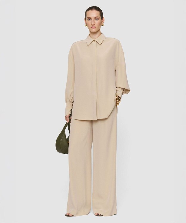 JOSEPH サテンツイル　トラウザーズ Powder