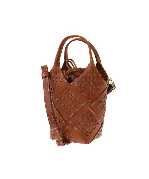 genten サステナブルカットワーク ポシェット チャ