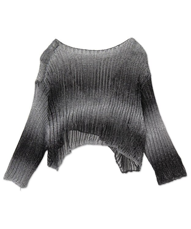 WEGO グラデーションニットプルオーバー ブラック