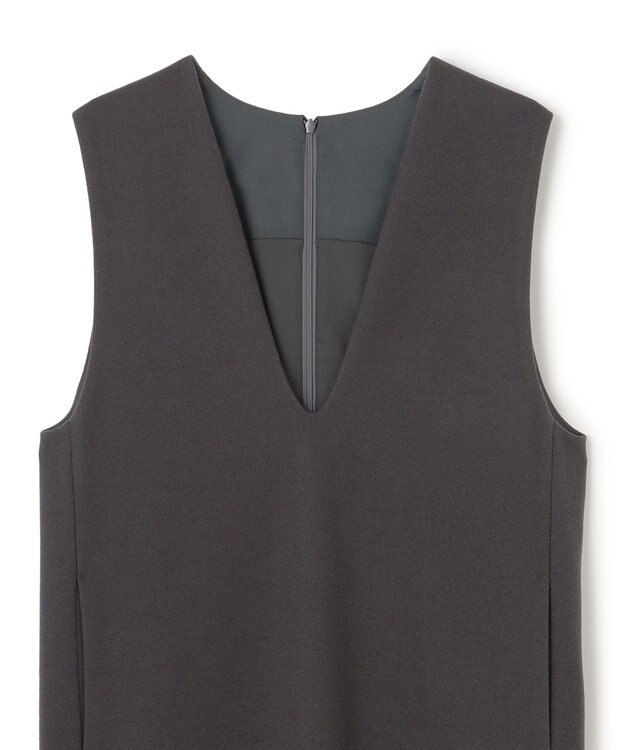 UNFILO ウールライク ジャンスカ チャコール