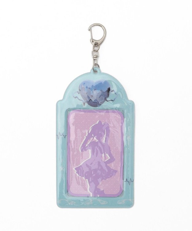 WEGO 【痛バ＆推し活グッズ】ラメクリアカラーモチーフカードホルダーキーホルダー サックス