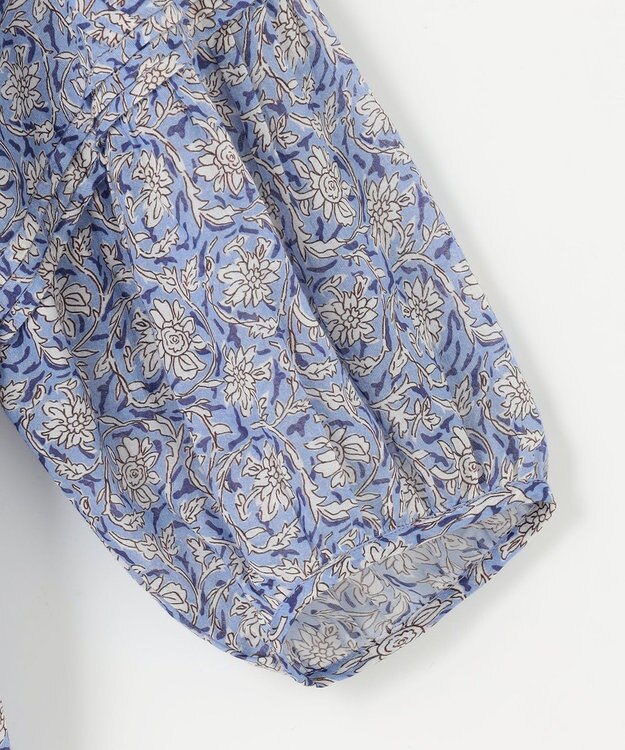 23区 【Indian Factory】コットンボイル ブラウス サックスブルー系5