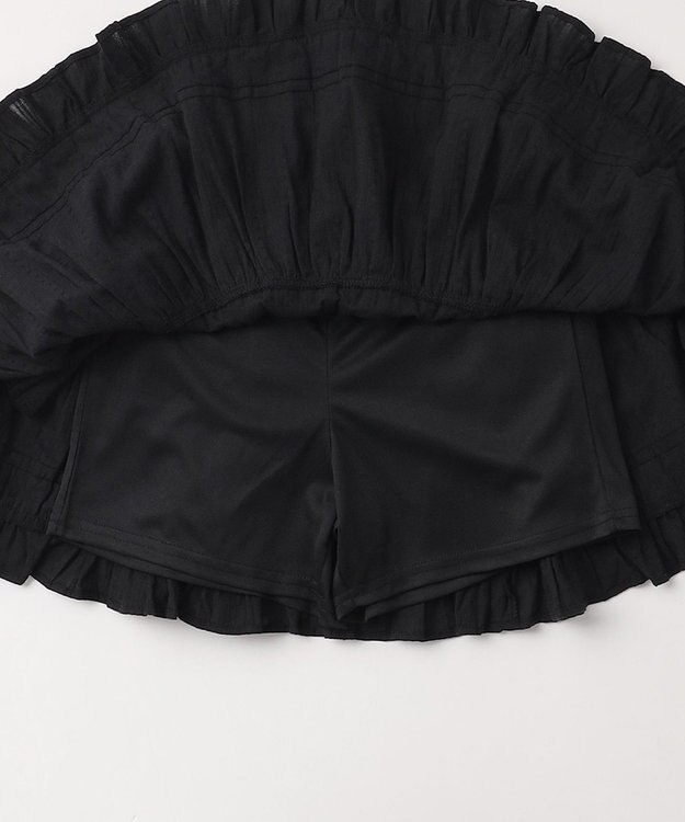 ANY KIDS 【洗濯機可能】カラミドビー ティアードスカパン ブラック