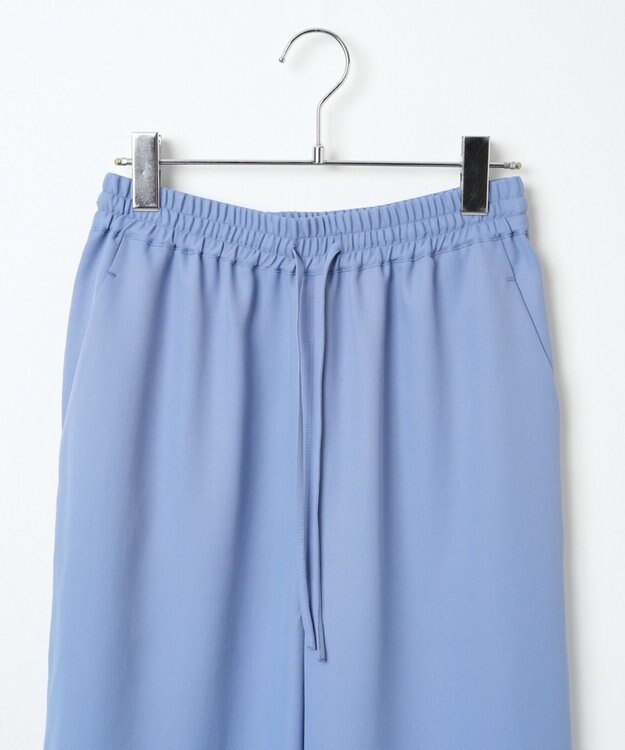 WEGO 【ウエストゴム/手洗い可】カラーイージーパンツ サックス