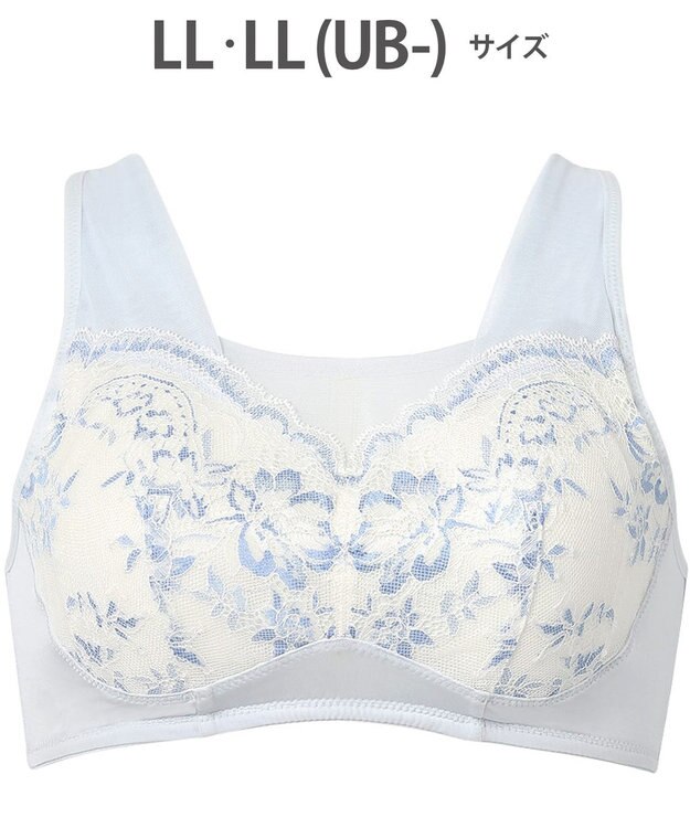 WACOAL 【ナイトアップブラ】 ノンワイヤーブラ 睡眠中のバストの不快感をやわらげる 寝汗の不快さを防ぐ ナイトブラ 夜用ブラ レディース BRA167 /ワコール ブルー