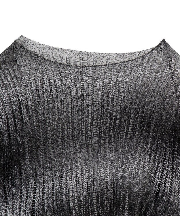 WEGO グラデーションニットプルオーバー ブラック