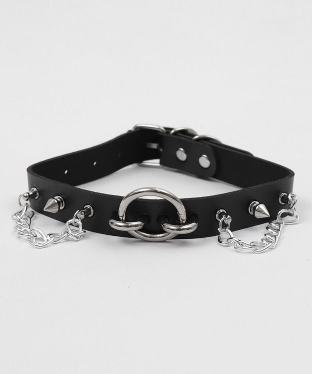 WEGO Lリングチェーンチョーカー ブラック