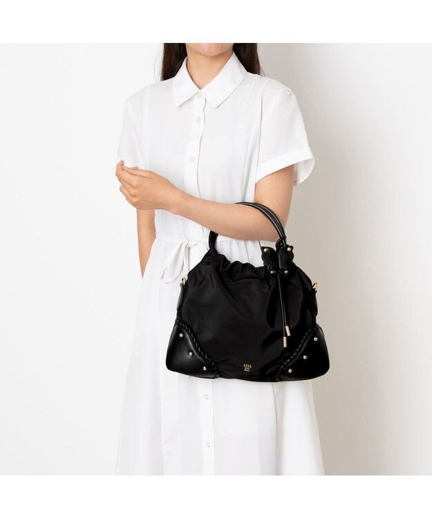ANNA SUI バタフライツイスト 2wayハンドバッグ クロ