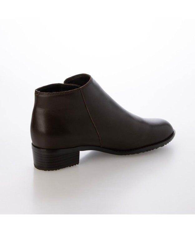 ing <ing>【WEB限定】【レイン対応】サイドファスナーショートブーツ ダークブラウン