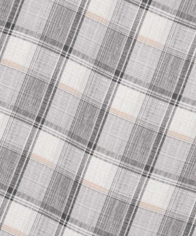 J.PRESS LADIES L スラブ調チェック プリント スカート グレーチェック系