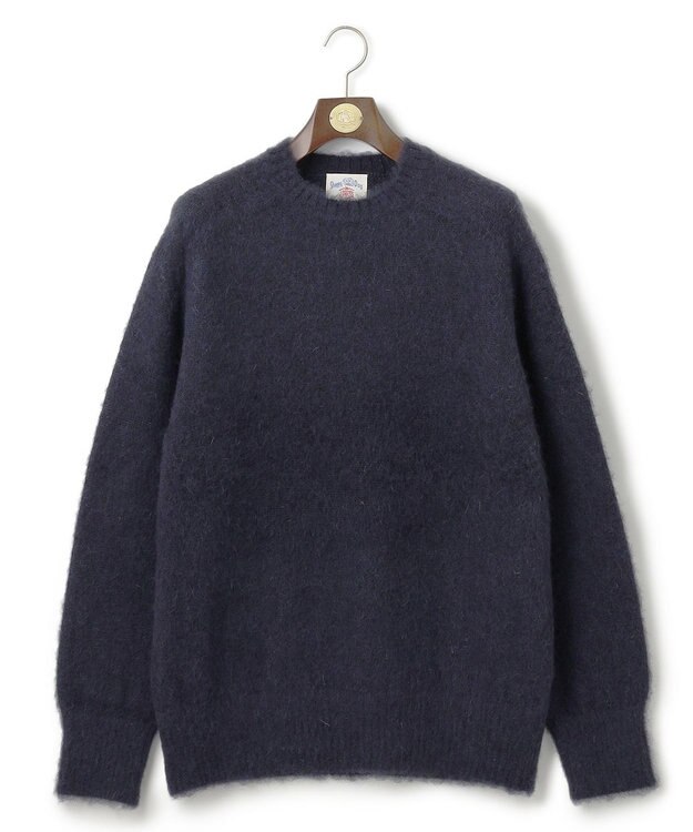 J.PRESS MEN 【J.PRESS ORIGINALS】Shaggy Dog Crew Neck Sweater / Japan Made ネイビー系