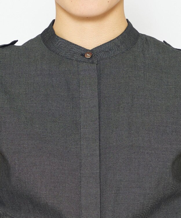 uncrave 【手洗い可】シャンブレー オールインワン（uncrave WHITE） インディゴ