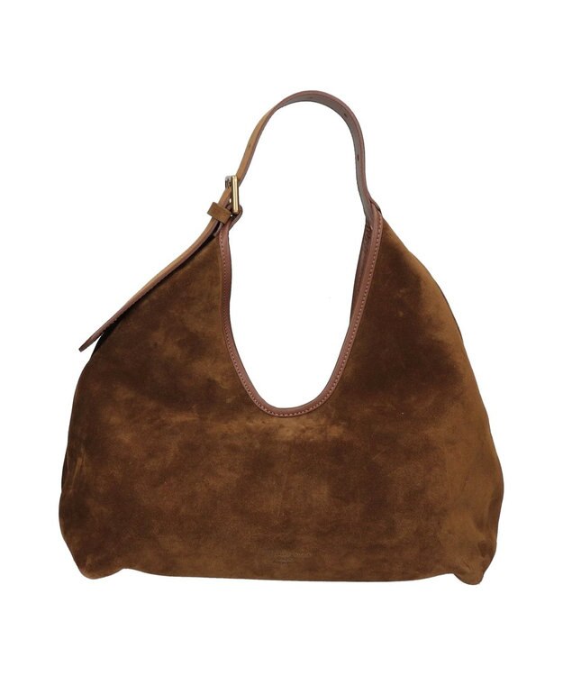 INTER-CHAUSSURES 【CHRISTIAN VILLA】ソフトルックストートバッグ ブラウンコンビ