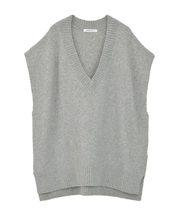 AMERICAN HOLIC ラメ入りＶネックニットベスト Light Gray Mixture