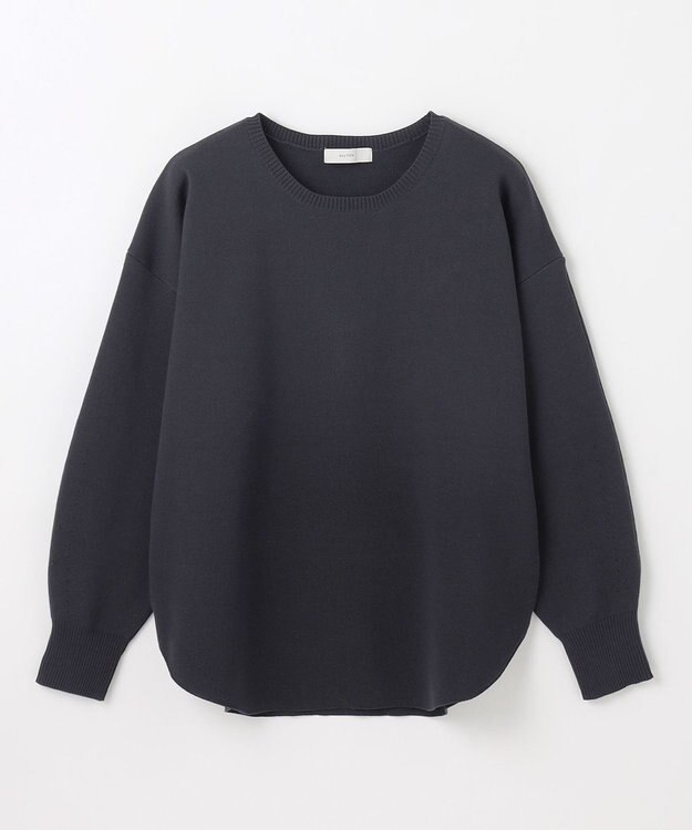 ANY ミラノリブニットプルオーバー チャコール