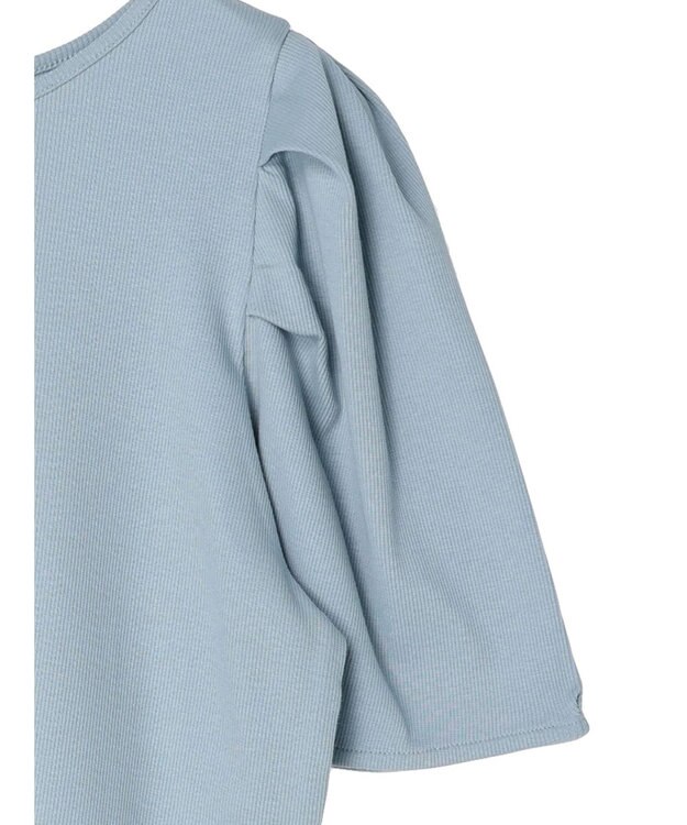 earth music&ecology パワーショルダーリブプルオーバー Sax