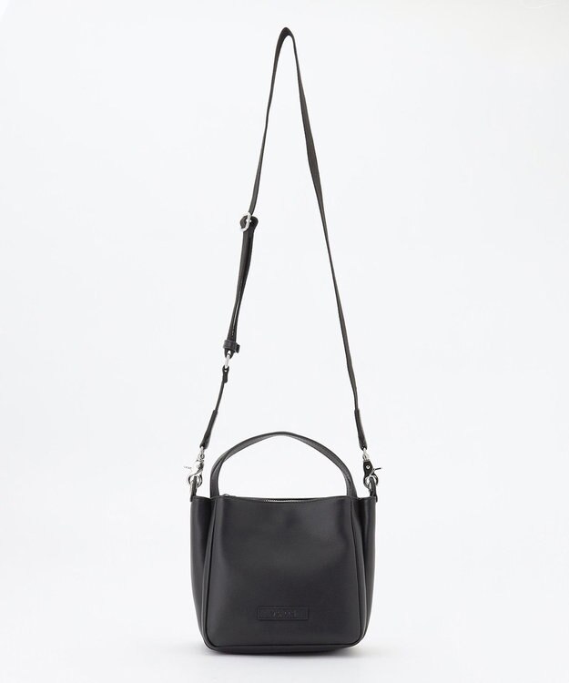 Y'SACCS カウレザー すっきり2wayミニトート ブラック