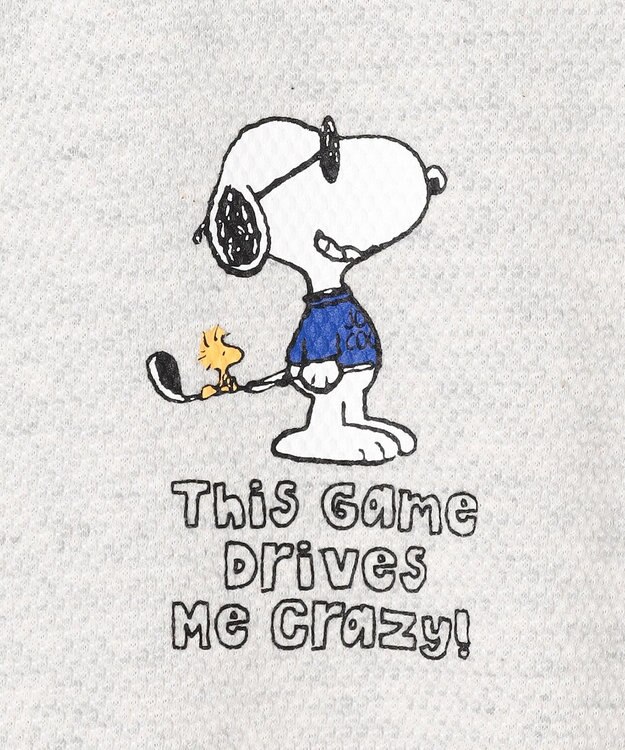 23区GOLF 【WOMEN】『PEANUTS』コラボ　「JOE COOL」半袖ポロシャツ ライトグレー系