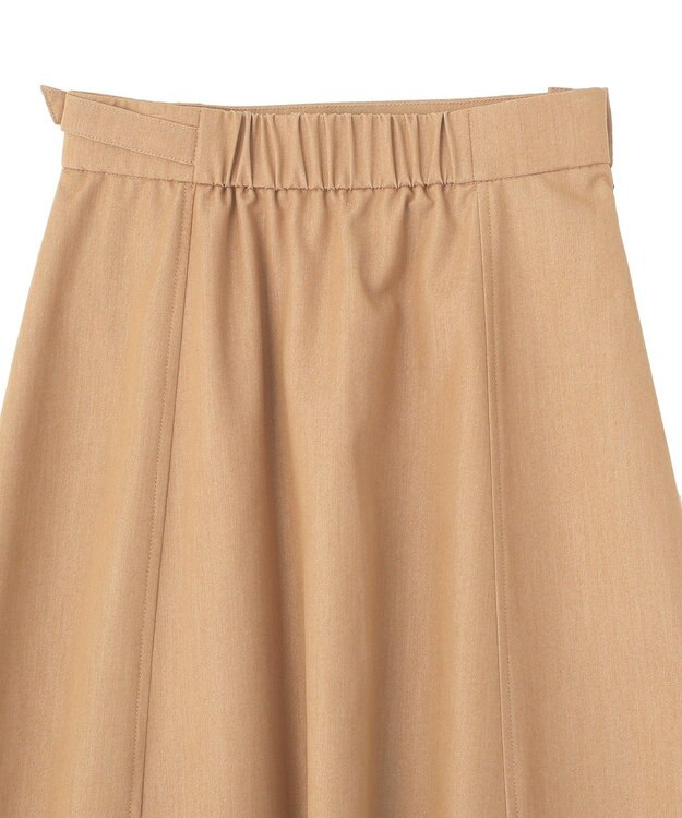 YECCA VECCA プリーツMIXフレアスカート Beige