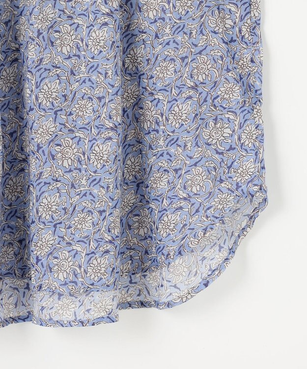 23区 【Indian Factory】コットンボイル ブラウス サックスブルー系5