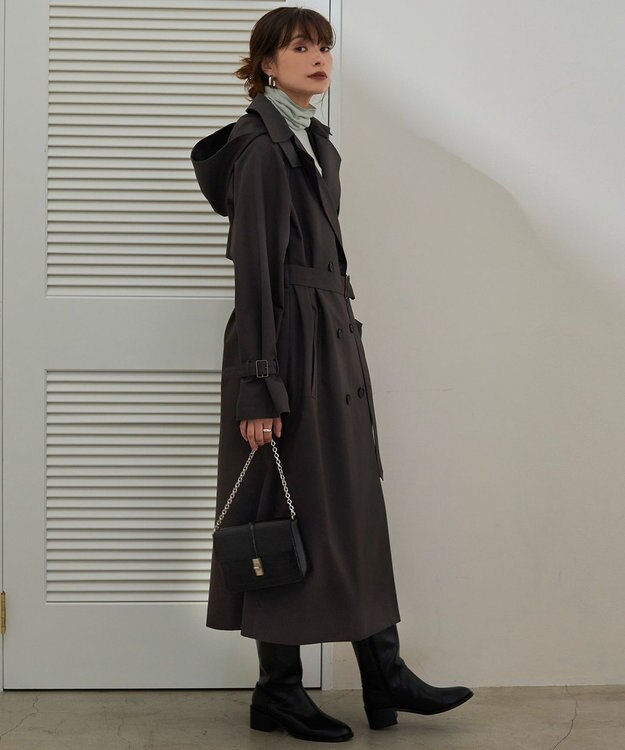 ICB 【洗える】 スムージータートル ニット ヘイズグリーン系