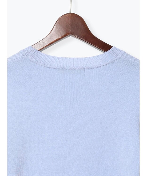 Te chichi シャギーバルーンスリーブニット ブルー